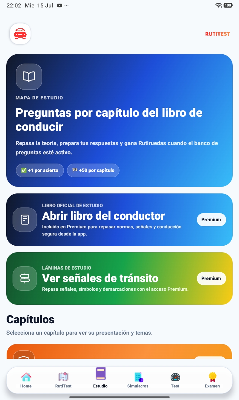 Evaluación de RutiTest en tablet